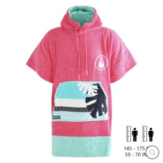 Bambus-Poncho Pink Wave