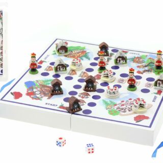 Spielbrett "Schwarzwald" Würfelspiel Holz/Poly 25*25*3cm