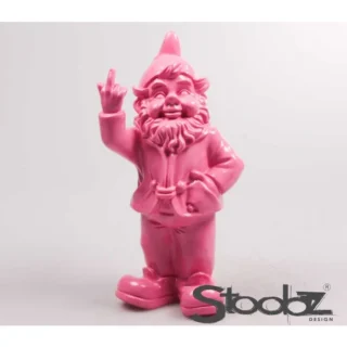 Gartenzwerg mit ausgestrecktem Mittelfinger H32 cm