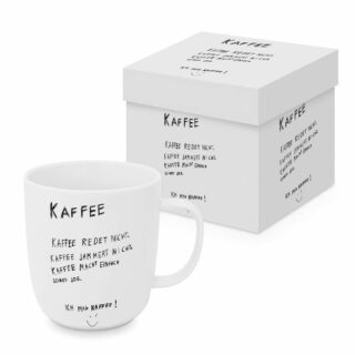 Kaffee redet nicht Matte Mug GB