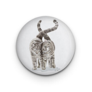 Dekomagnet Cuddling Cats