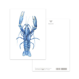 Postkarte Lobster Blues