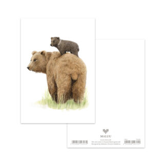 Postkarte Loving Mama Bear