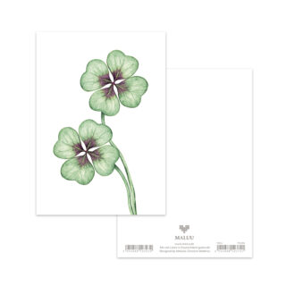 Postkarte Lucky Clover
