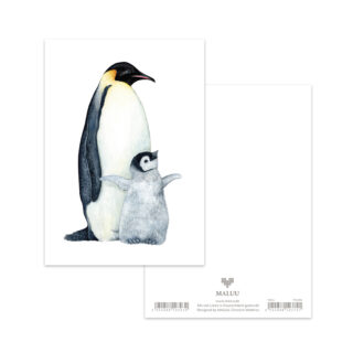 Postkarte Penguin Love