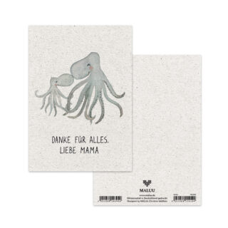 Postkarte Danke Mama