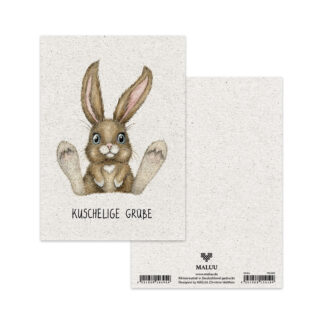 Postkarte Kuschelige Grüße