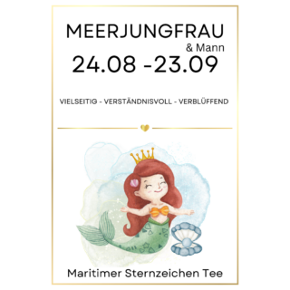 MARITIMER STERNZEICHEN MEERJUNGFRAU 24.08 -23.09