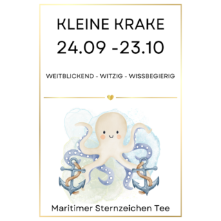 MARITIMER STERNZEICHEN KLEINE KRAKE 24.09 -23.10 - 50g