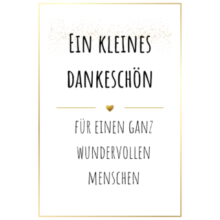 TEE VON HERZEN; EIN KLEINES DANKESCHÖN
