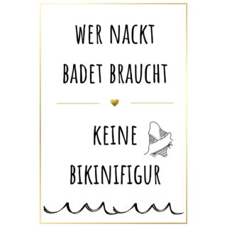 TEE VON HERZEN; WER NACK BADET