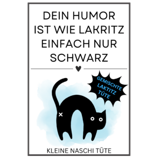 KLEINE NASCHI TÜTE LAKRITZ HUMOR