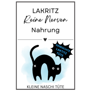 KLEINE NASCHI TÜTE LAKRITZ REINE NERVEN NAHRUNG