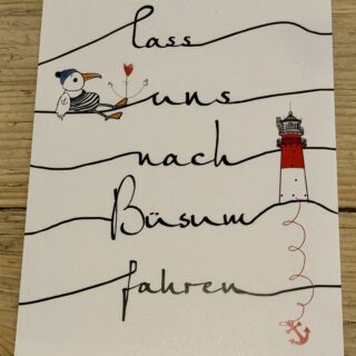 Postkarte Nach Büsum fahren