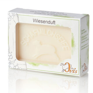 Ovis-Seife Eckig verp. Wiesenduft 8,5x6 cm 100 g