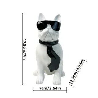 Moderne Französische Bulldoggen WEISS KLEIN