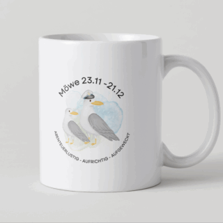 Sternzeichen-Becher MÖWE „Schütze“ (23.11 – 21.12)