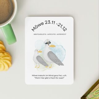 Sternzeichen Postkarte MÖWE „Schütze“ (23.11 – 21.12)