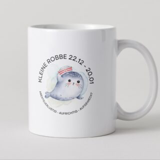 Sternzeichen-Becher KLEINE ROBBE „Steinbock“ (22.12 – 20.01)