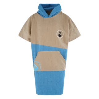 TRAVEL PONCHO LIGHD, BAUMWOLLE WAFFLE PIQUEE