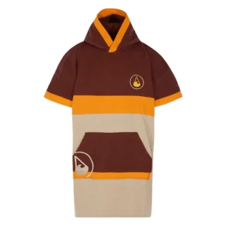 TRAVEL PONCHO PORLAMAR, BAUMWOLLE WAFFLE PIQUEE