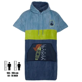 PONCHO KAPALUA, BAUMWOLLE VELOURS