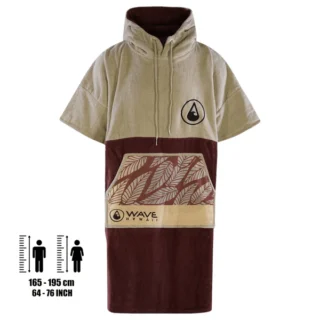 PONCHO LEEVS, BAUMWOLLE VELOURS