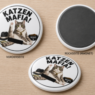 Kühlschrankmagnet „Katzen Mafia!“